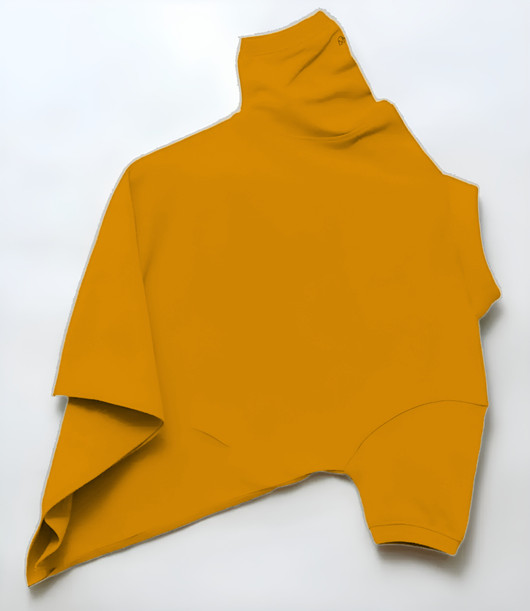MACK JONNEY Men Solid Polo Neck Cotton Blend Yellow T-Shirt