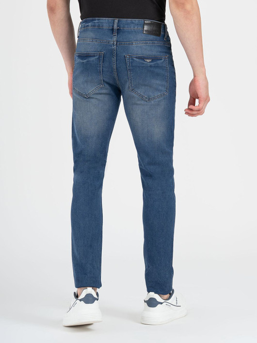 REDTAPE Men Skinny Mid Rise Blue Jeans